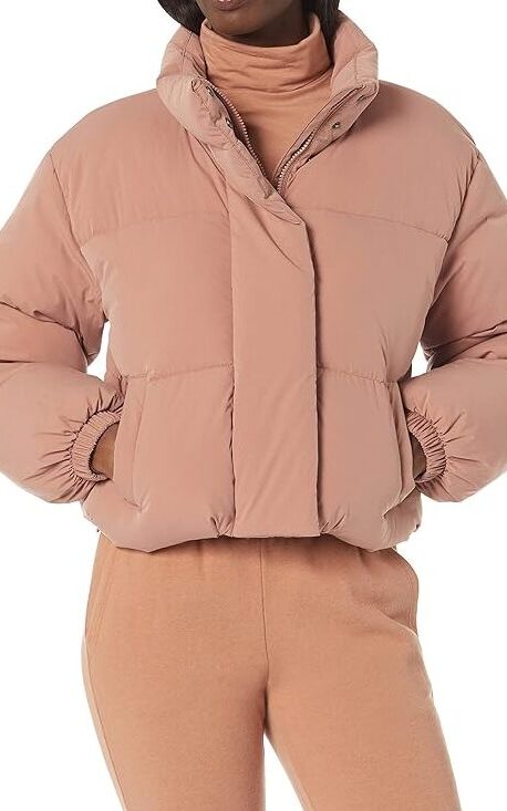 Essentials Women's Crop Puffer Jacket (Available in Plus Size)