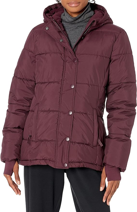 Amazon Essentials Women's Heavyweight Long-Sleeve Hooded Puffer Coat (Available in Plus Size)