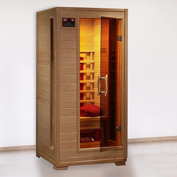 Radiant Saunas BSA2400 1-2 Person Hemlock Ceramic Infrared Sauna