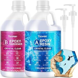 Teexpert Crystal Clear Epoxy Resin Kit 2 Gallon