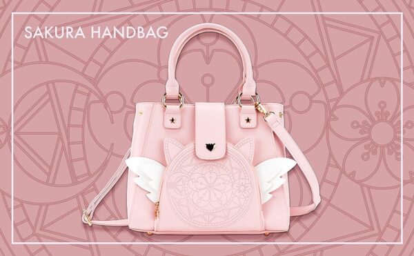 Magical Girl Sakura Purse | Girls Women Handbag Shoulder Bag Crossbody | Cardcaptor Moon Anime Heart Inspired | Cute Kawaii Pink - Image 3